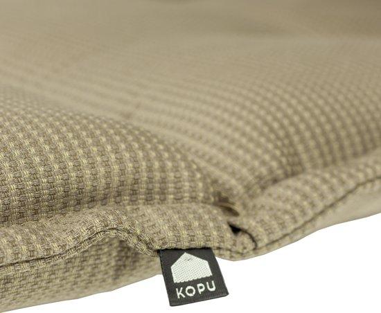 Kopu® Manchester  Sand - Comfortabel Tuinkussen met Hoge Rug - Zand