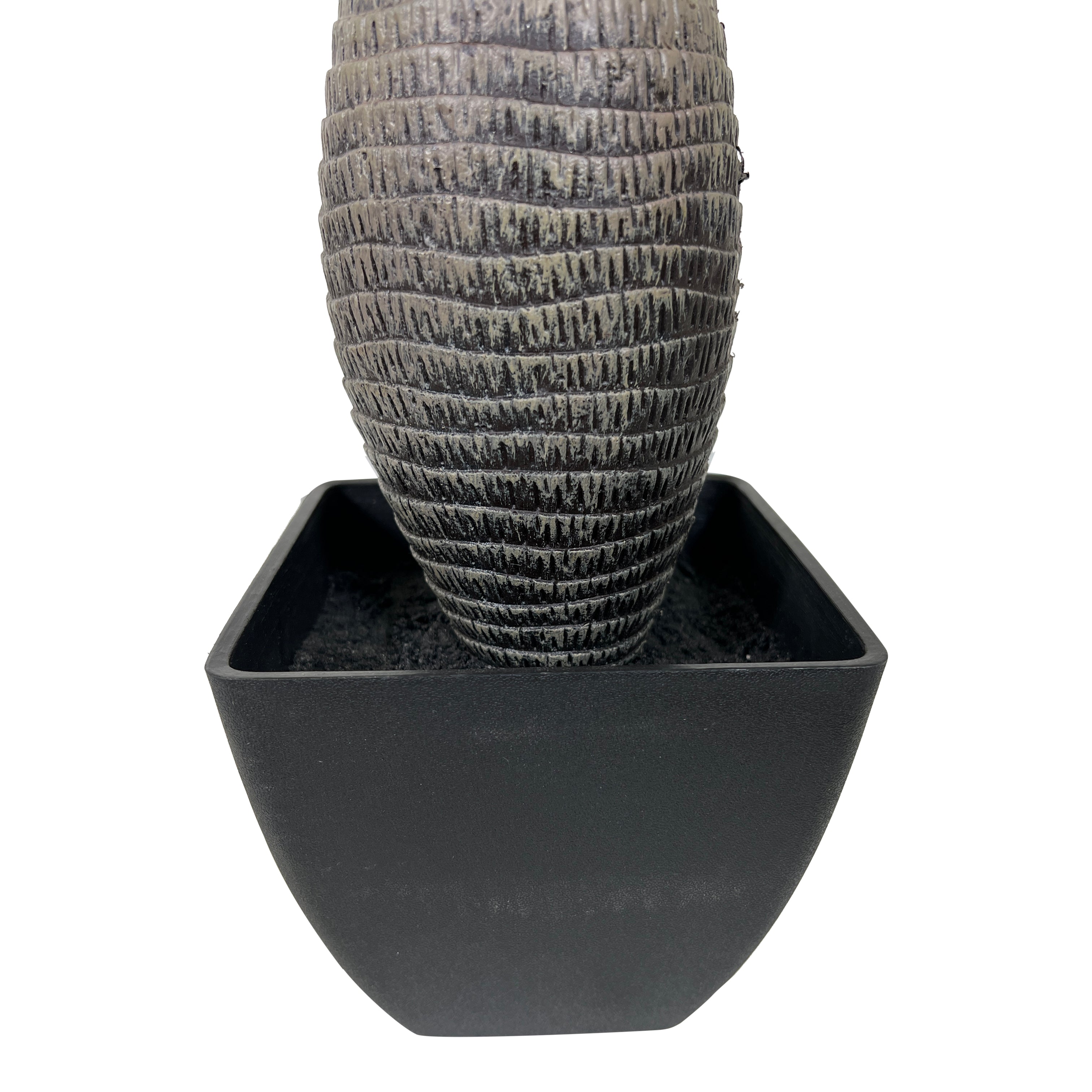 Kopu® Kunstplant Kentiapalm 100 cm 12 varens - zwarte pot - Nepplant