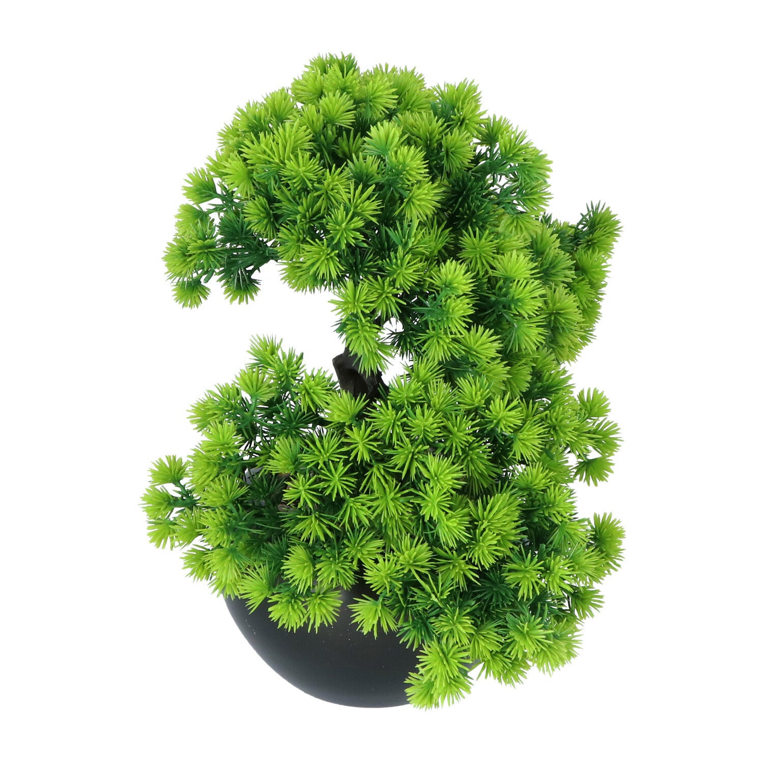 Kopu® Kunstplant Bonsai Lariks 26 cm met zwarte Pot - Bonsai boompje
