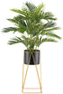 Kopu® Kunstplant Kentiapalm 24 bladeren - 110 cm met metaal standaard