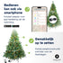 Kerstboom Excellent Trees® LED Stavanger 150 cm met verlichting  - ⌀91cm - ↕150cm