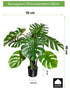 Kopu® Kunstpflanze Split Philodendron 90 cm - 8 Blätter - Kunstpflanze