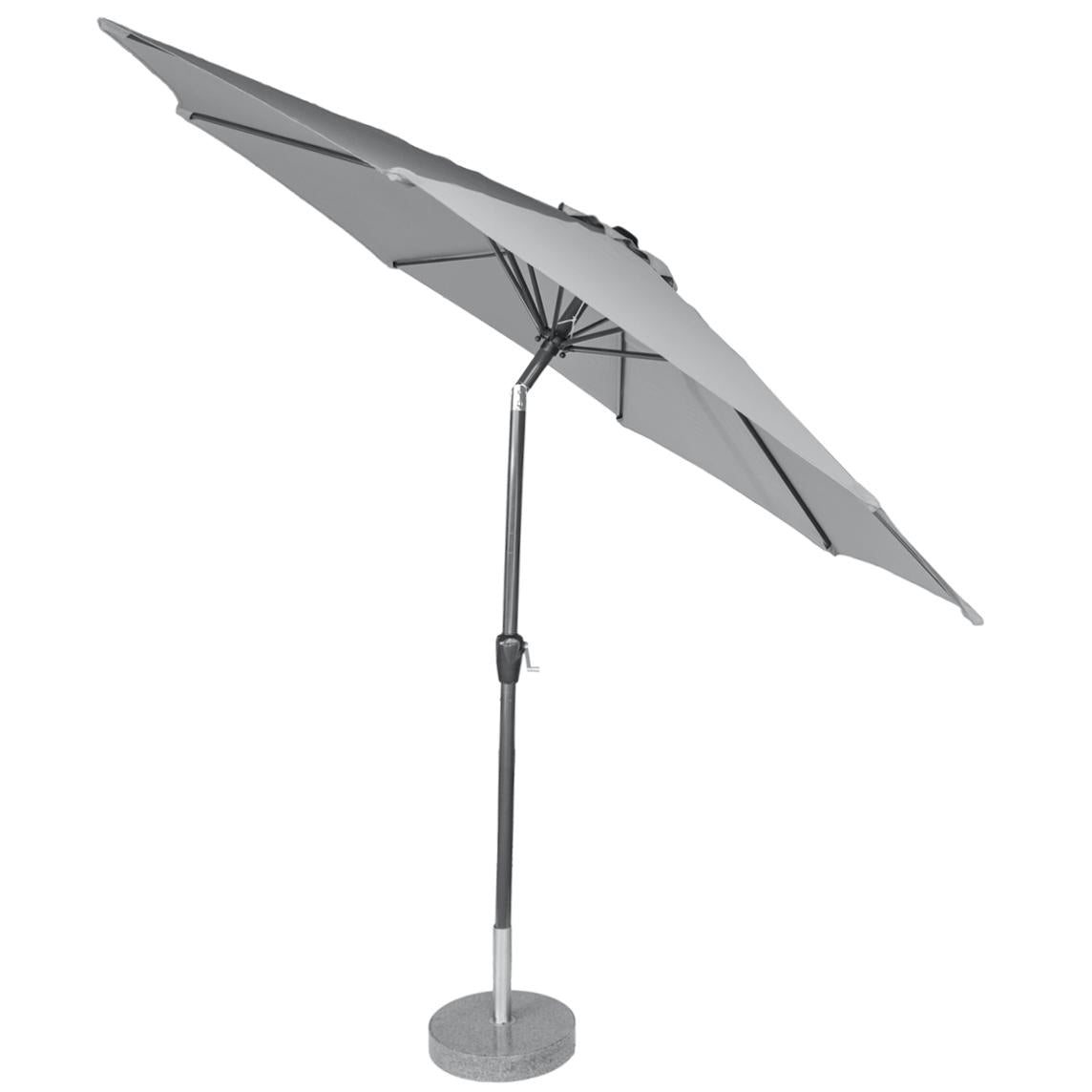 Kopu® Calma Parasolset Rond 300 cm met Hoes en Voet - Lichtgrijs (Copy)