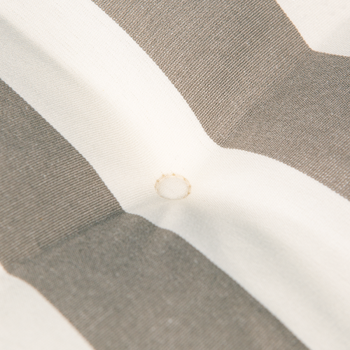 Kopu® Mila Taupe - Comfortabel Tuinkussen met Lage Rug - Gestreept