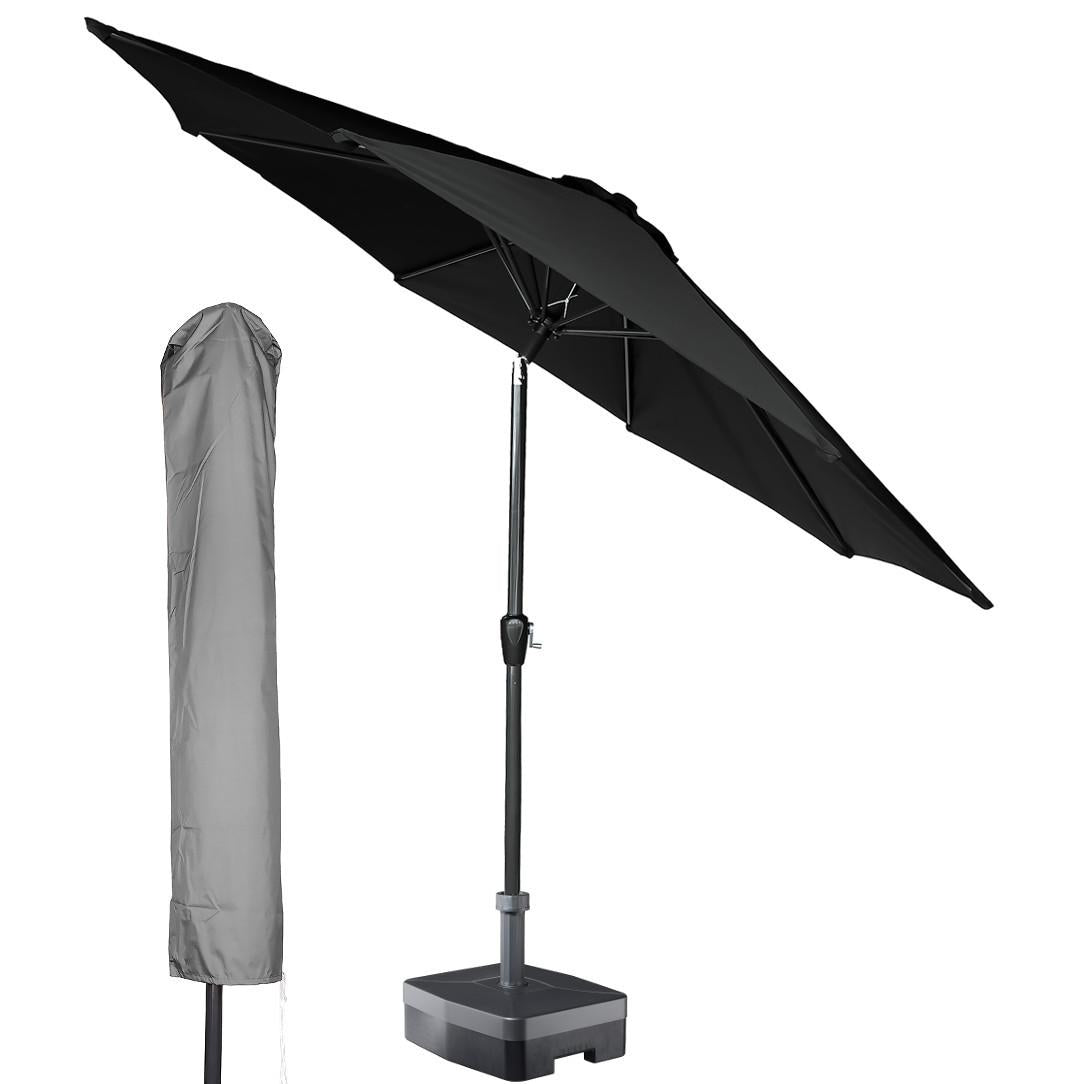 Kopu® Rundstabschirm 300 cm Calma mit Bezug - Schwarz
