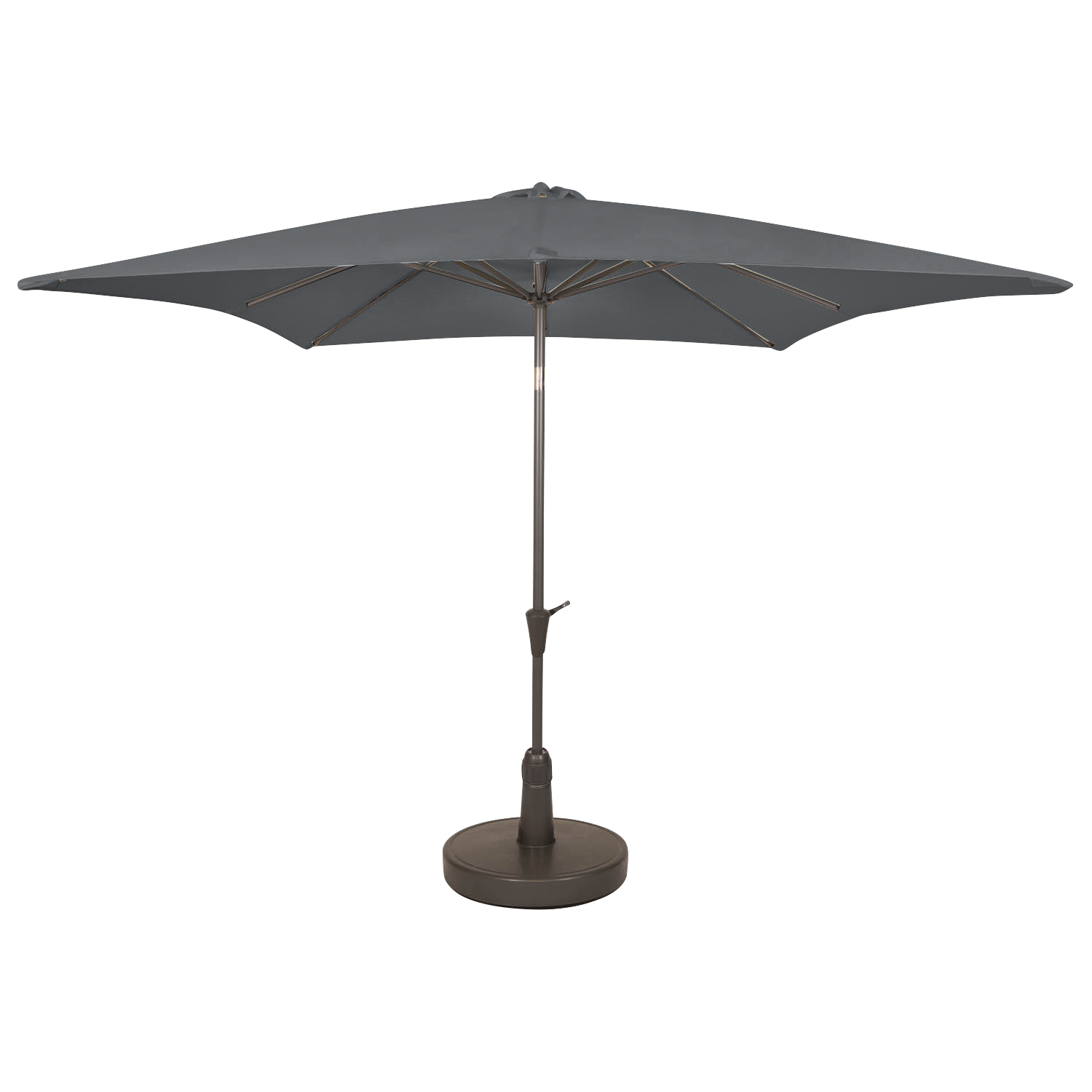 Kopu® quadratischer Sonnenschirm Malaga 200x200 cm - Grau