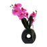 Kopu® Künstliche Blume Flieder-Orchidee 35 cm in schwarzer Vase – Phalenopsis