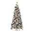 Excellent Trees® LED Varberg Smalle Witte Kerstboom met Sneeuw en Verlichting 150 cm -  ⌀86cm - ↕150cm