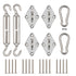 Kopu® schaduwdoek montageset RVS 8mm