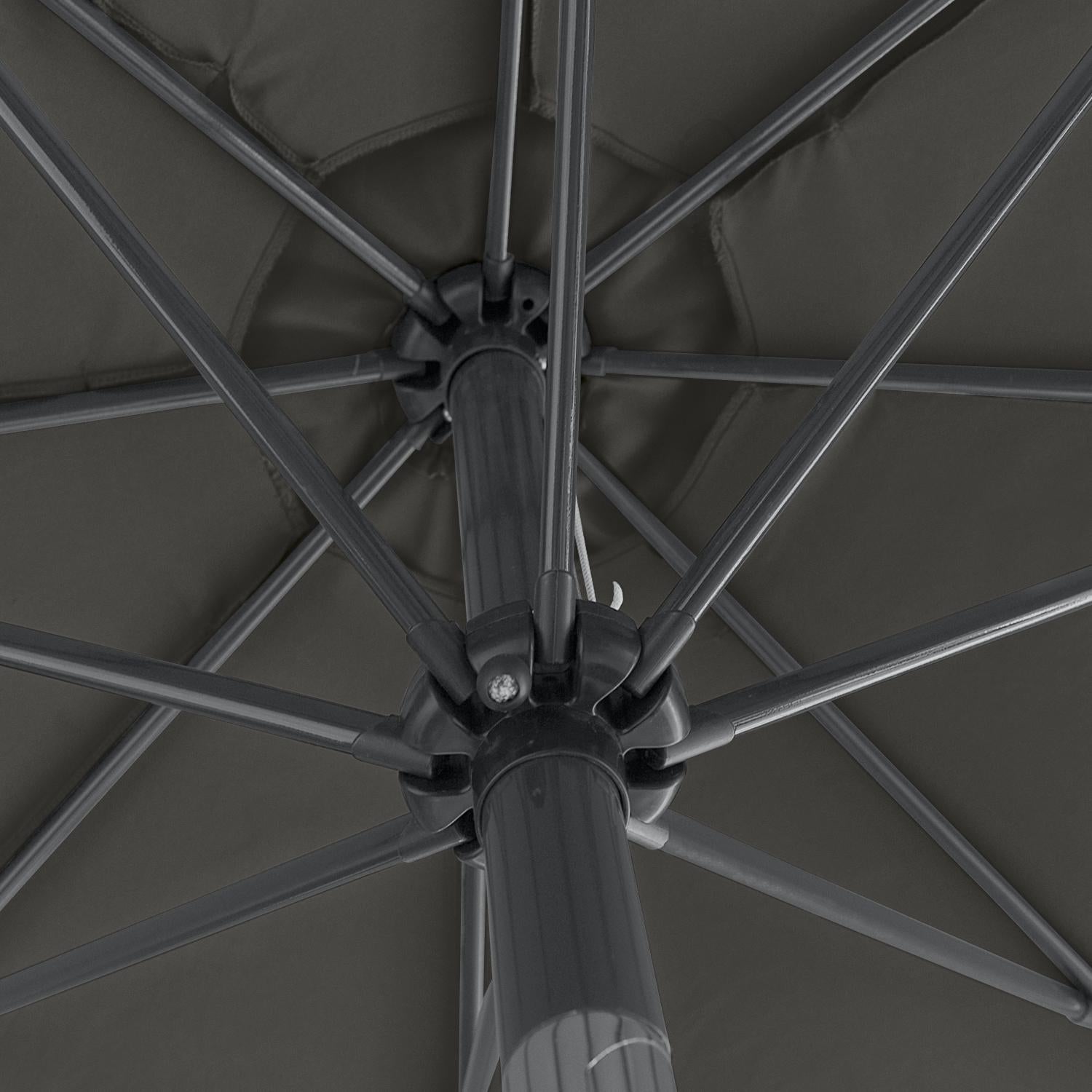 Kopu® Calma Parasolset Rond 300 cm met Hoes en Voet - Antraciet