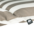 Kopu® Mila Taupe - Comfortabel Tuinkussen met Lage Rug - Gestreept