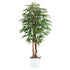 Kopu® Kunstpflanze Ficus 150 cm im weißen Topf – 720 Blätter