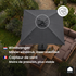 Kopu® Alicante - Parasol Vierkant 230x230 cm met Windvanger - Grijs