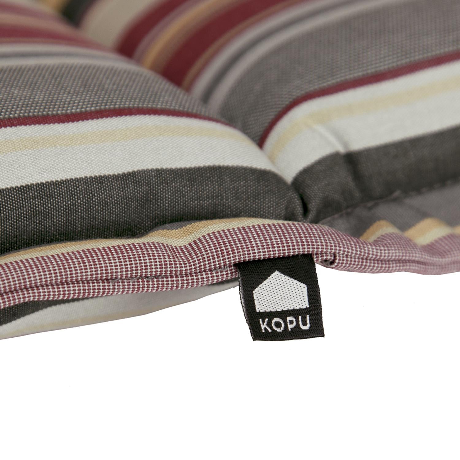 Kopu® Glasgow Multi Grey - Comfortabel Tuinkussen Hoge Rug Rood/Grijs
