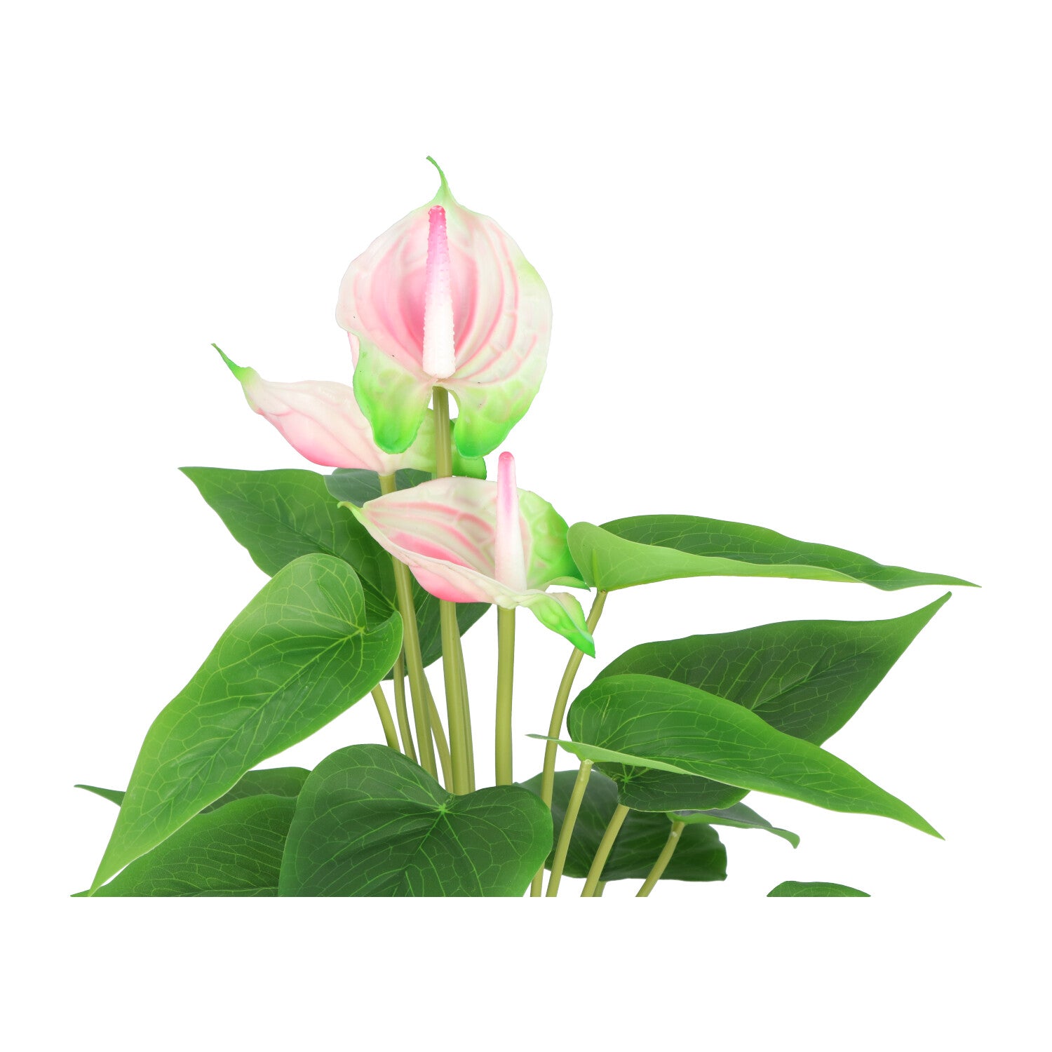 Kopu® 2 stuks Anthurium Roze Kunstplant 40 cm - Flamingoplant Roze