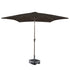 Kopu® Altea Parasolset Vierkant 230x230 cm met Hoes en Voet - Antraciet (Copy)