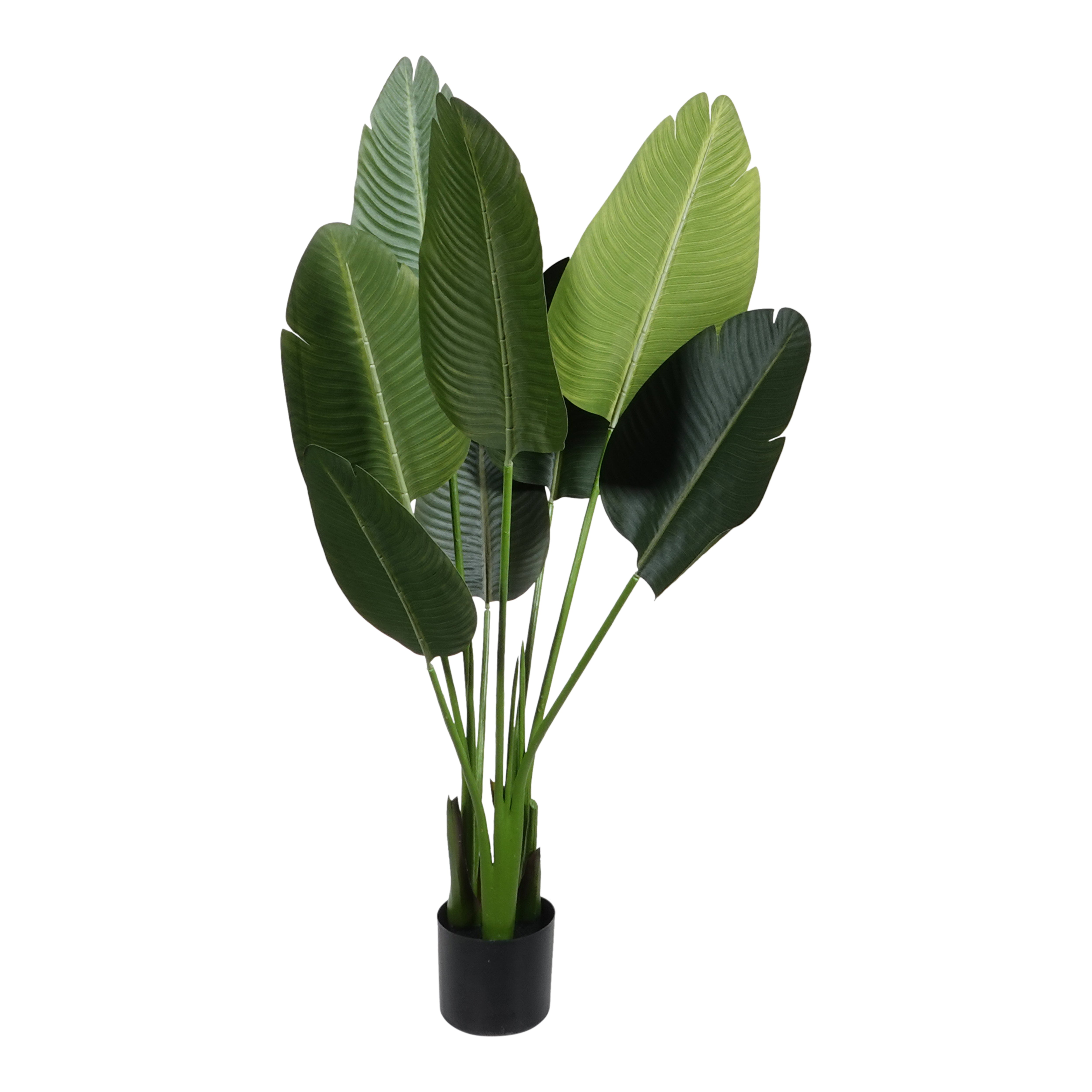 Kopu® Kunstpflanze Strelitzia Nicolai 120 cm – Paradiesvogelpflanze 8 Blätter