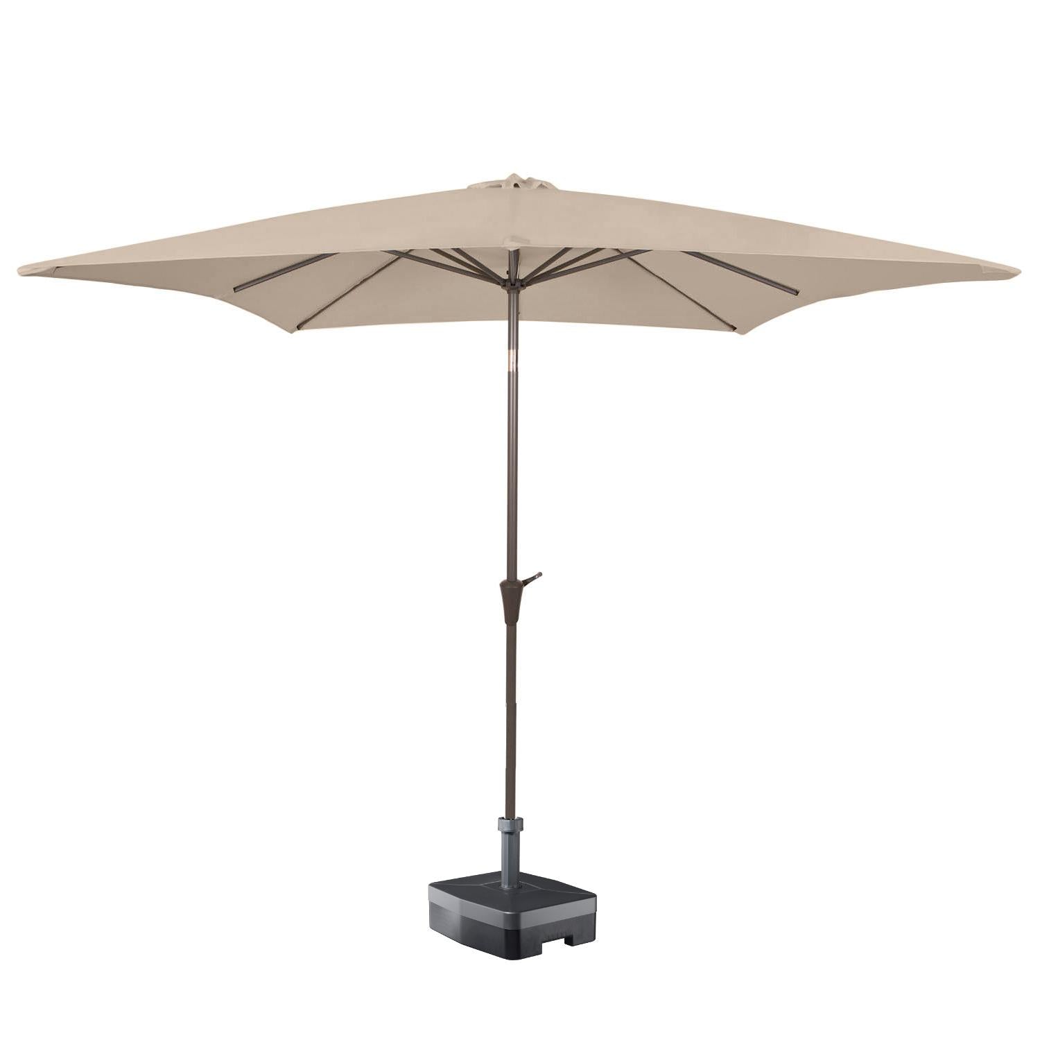 Kopu® Altea Parasolset Vierkant 230x230 cm met Hoes en Voet - Taupe