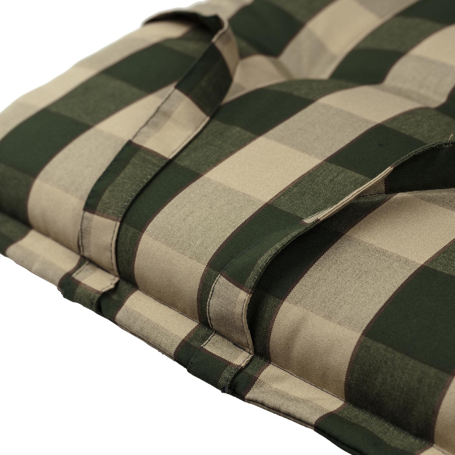 Kopu® Country Green – Bequemes Gartenkissen mit hoher Rückenlehne – Grün