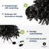 Excellent Trees® Stavanger Black 180 cm Zwarte Kerstboom met Verlichting 350 LED Lampjes ⌀110cm - ↕180cm