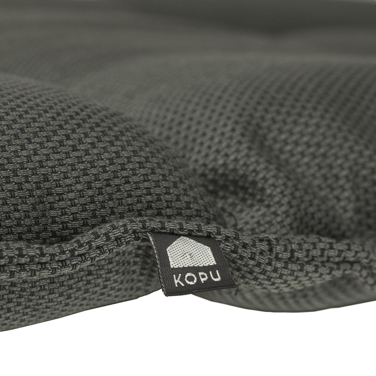 Kopu® Manchester Grey Bequemes Gartenkissen mit hoher Rückenlehne – Grau