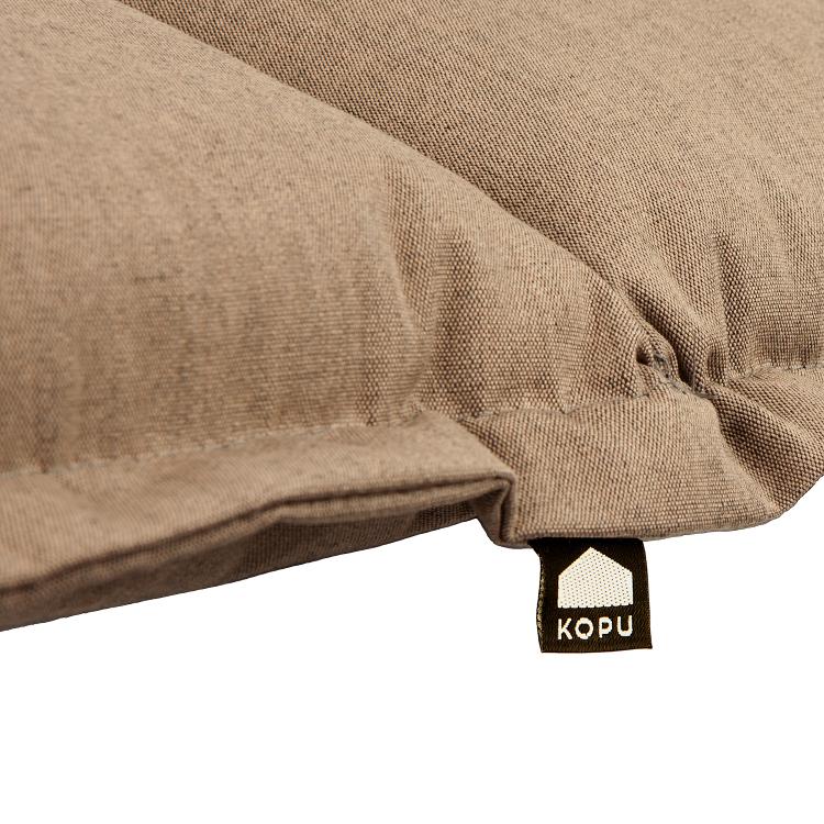 Kopu® Prisma Linen – Bequemes Gartenkissen mit hoher Rückenlehne – Beige