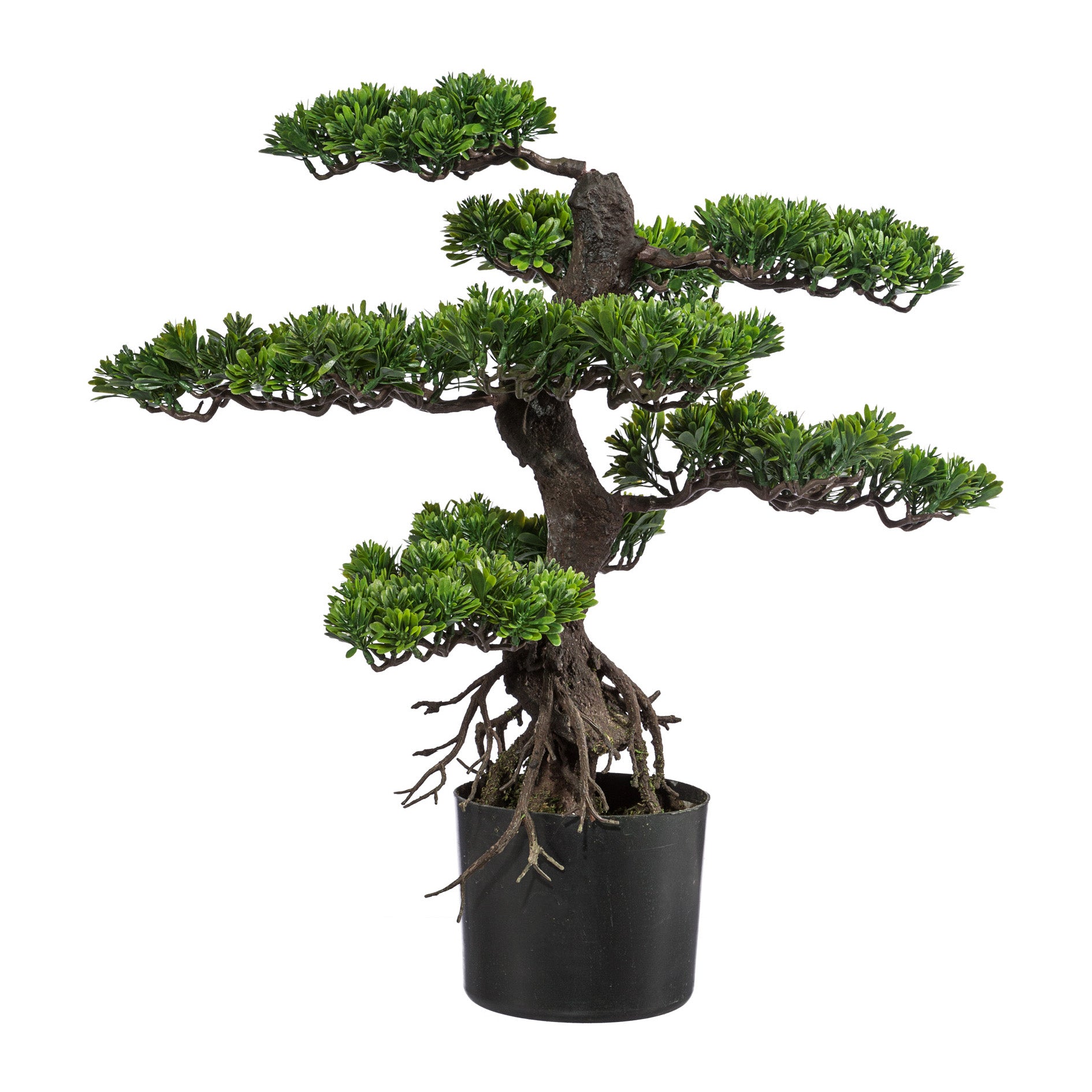 Kopu® Kunstplant Bonsai 65 cm - in zwarte Pot - Bonsai boompje