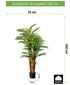 Kopu® Kunstplant Arecapalm 160 cm 3 Stammen - zwarte pot - Nepplant