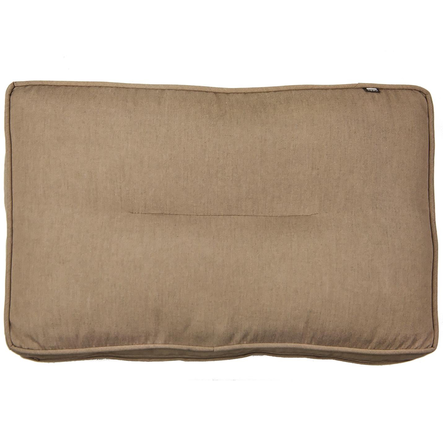 Kopu® Prisma Linnen Hoogwaardige Loungekussen-set Zit+Rug 60 cm Bruin
