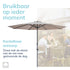 Kopu® Sevilla Parasol Rechthoek 200x300 cm met Hoes - Balkonparasol Olijfgroen
