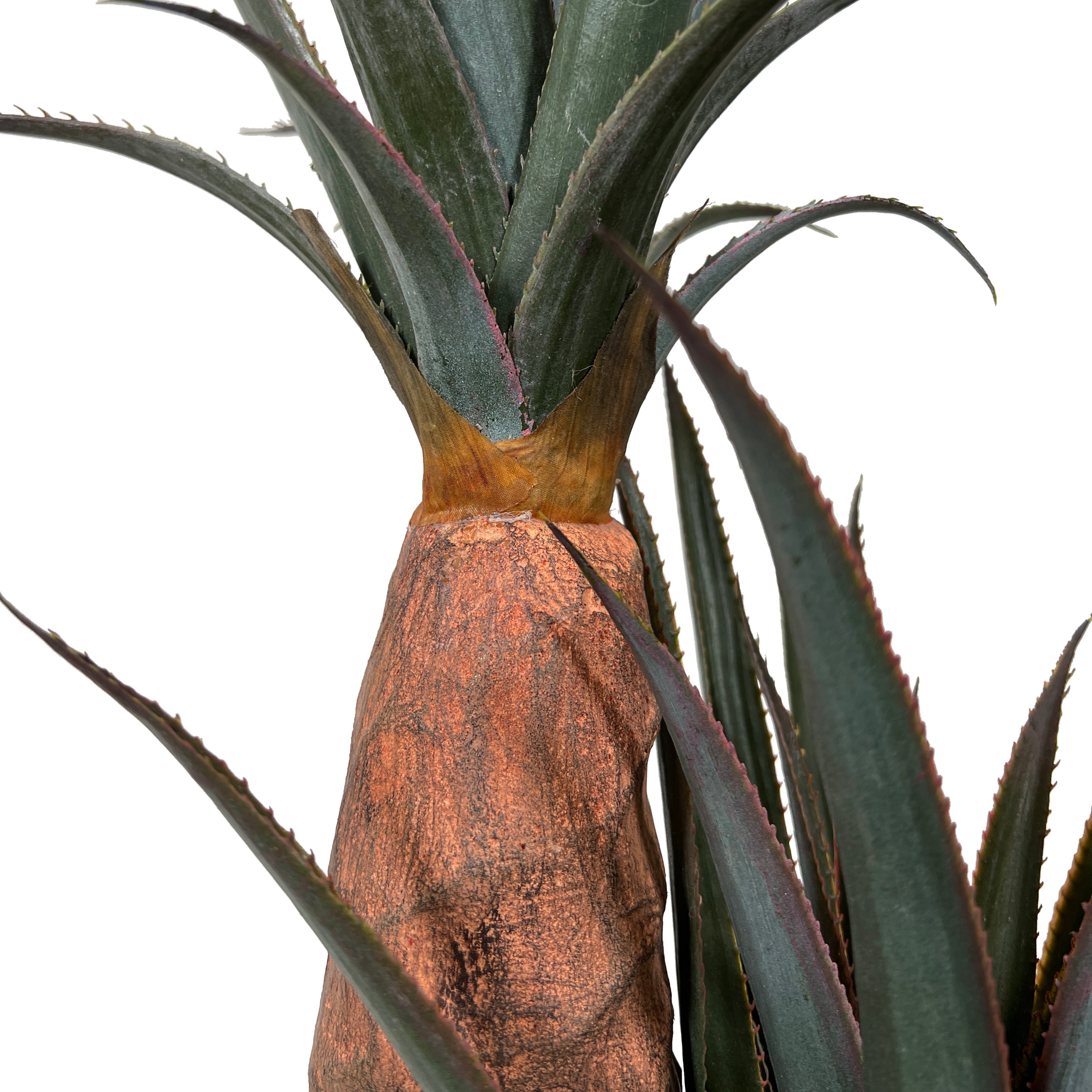 Kopu® Kunstpflanze Agave 80 cm im schwarzen Topf – 2 Stämme – Kunstpflanze