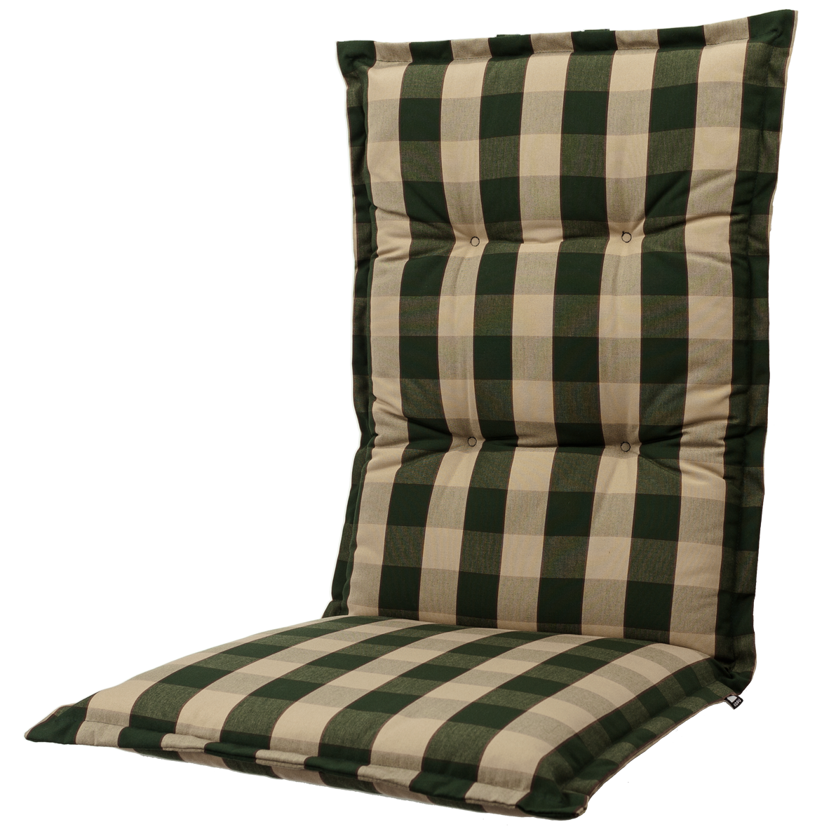 Kopu® Country Green – Bequemes Gartenkissen mit hoher Rückenlehne – Grün