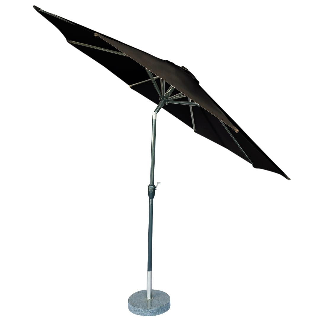 Kopu® Calma Parasolset Rond 300 cm met Hoes en Voet - Antraciet