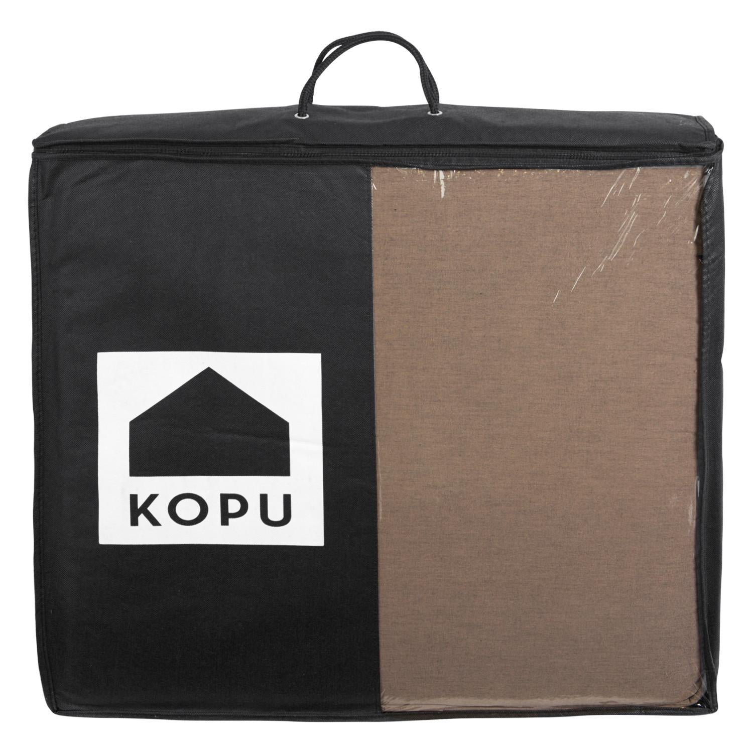 Kopu® Prisma Linnen Hoogwaardige Loungekussen-set Zit+Rug 60 cm Bruin