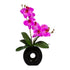 Kopu® Künstliche Blume Flieder-Orchidee 35 cm in schwarzer Vase – Phalenopsis