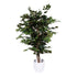 Kopu® Kunstpflanze Ficus Benjamina 120 cm im schwarzen Topf – 1260 Blätter