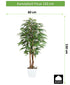 Kopu® Kunstpflanze Ficus 150 cm im weißen Topf – 720 Blätter