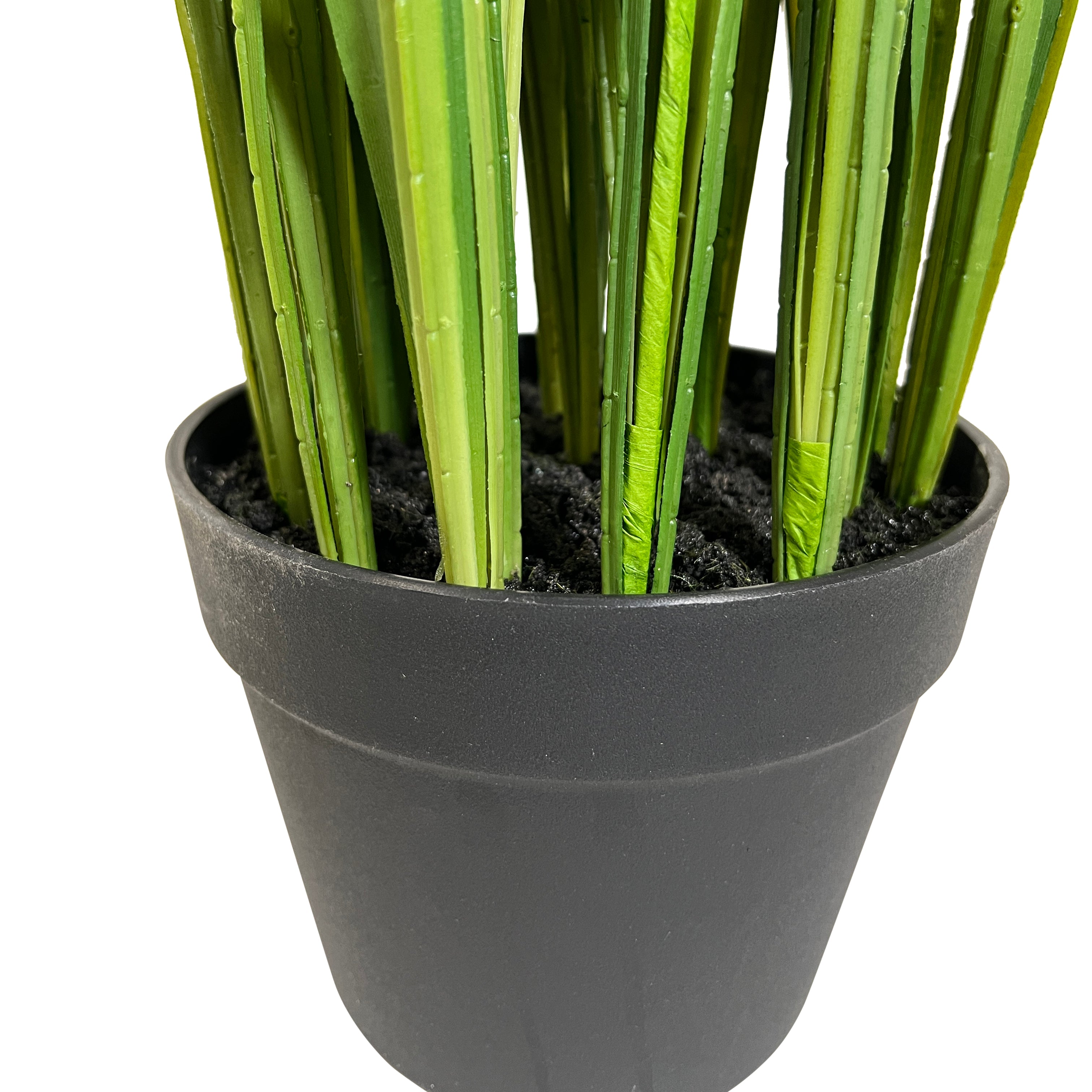 Kopu® Kunstpflanze Graspflanze 120 cm - im schwarzen Topf - Kunstpflanze