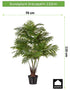 Kopu® Kunstplant Arecapalm 110 cm 6 stammen - zwarte pot - Nepplant