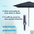 Kopu® Leon Parasol Rechthoek 150x250 cm - Balkonparasol met Hoes - Grijs