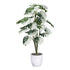Kopu® Kunstplant Monstera Variegata Half Moon 140 cm - 25 bladeren