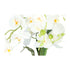 Kopu® Kunstblume Orchidee 67 cm weiß im Blumentopf rund - Phalaenopsis