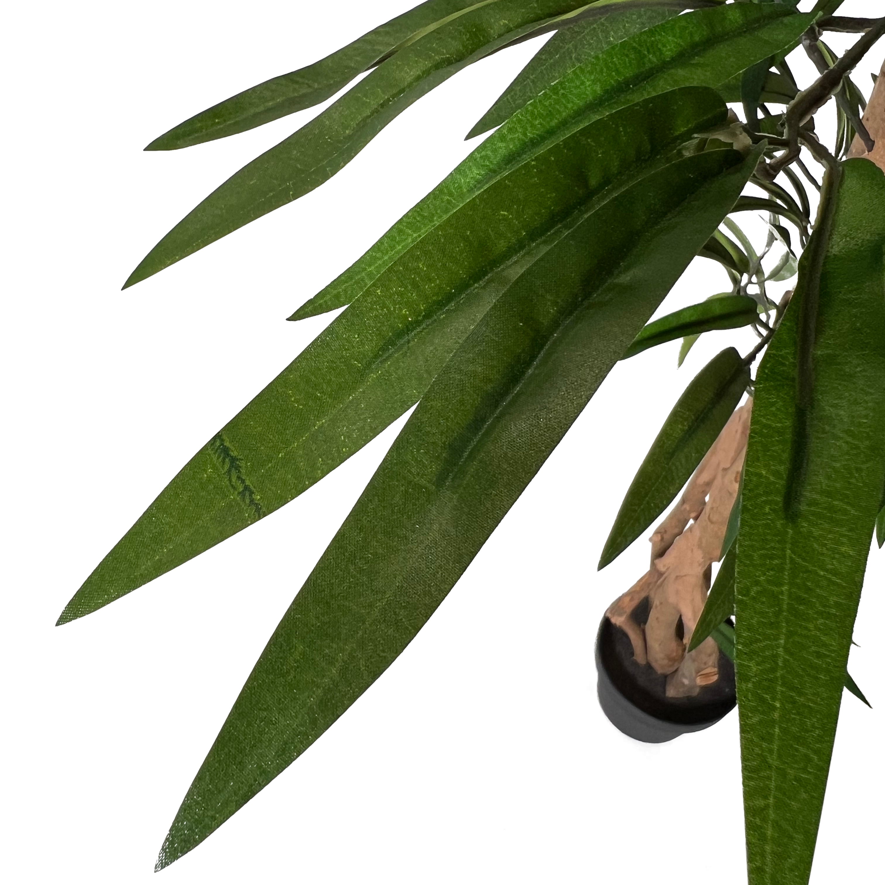 Kopu® Kunstpflanze Ficus 150 cm im weißen Topf – 720 Blätter