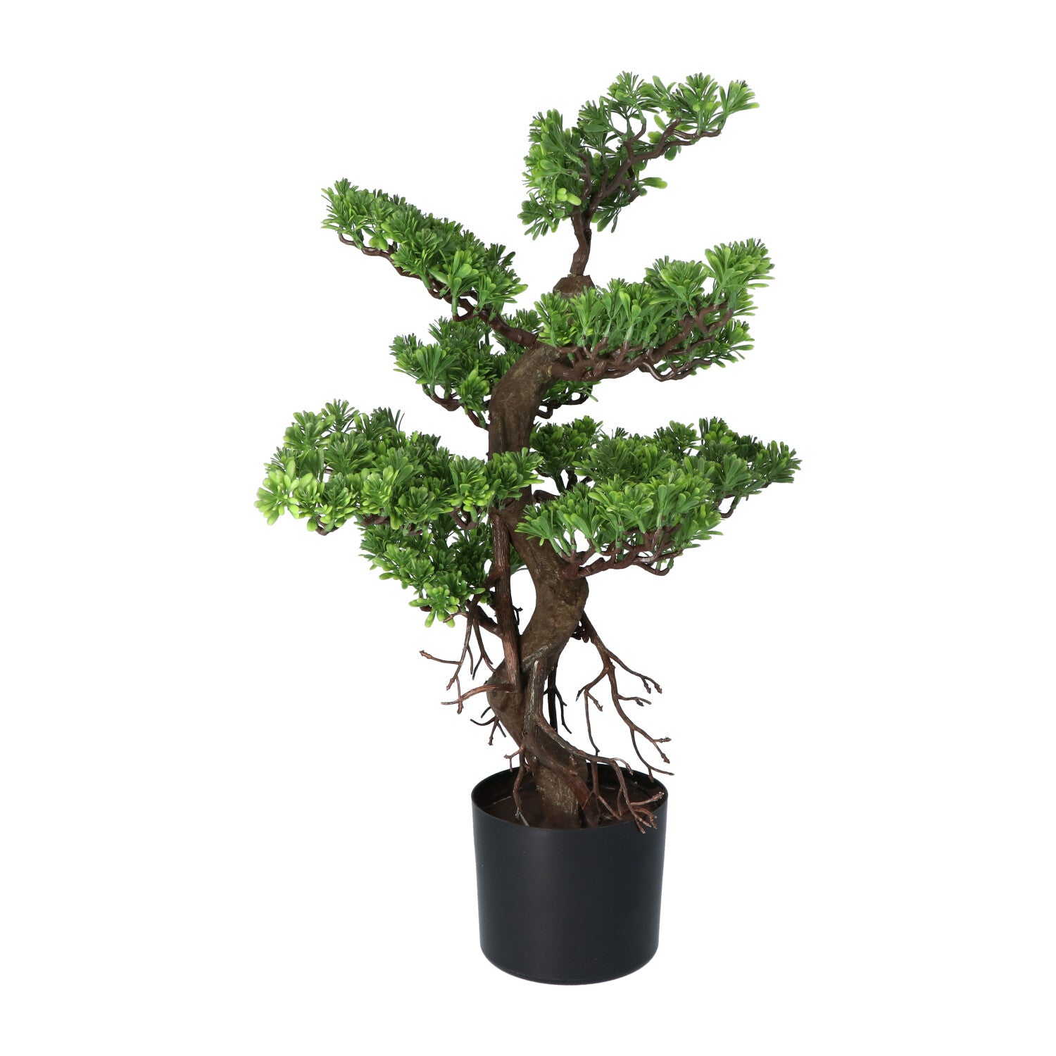 Kopu® Kunstplant Bonsai 65 cm - in zwarte Pot - Bonsai boompje