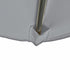 Kopu® quadratischer Sonnenschirm Altea 230x230 cm mit Bezug und Sockel - Hellgrau