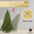 Excellent Trees® Oppdal 240 cm Kerstboom kunststof - Smalle kunstkerstboom ⌀125cm - ↕240cm