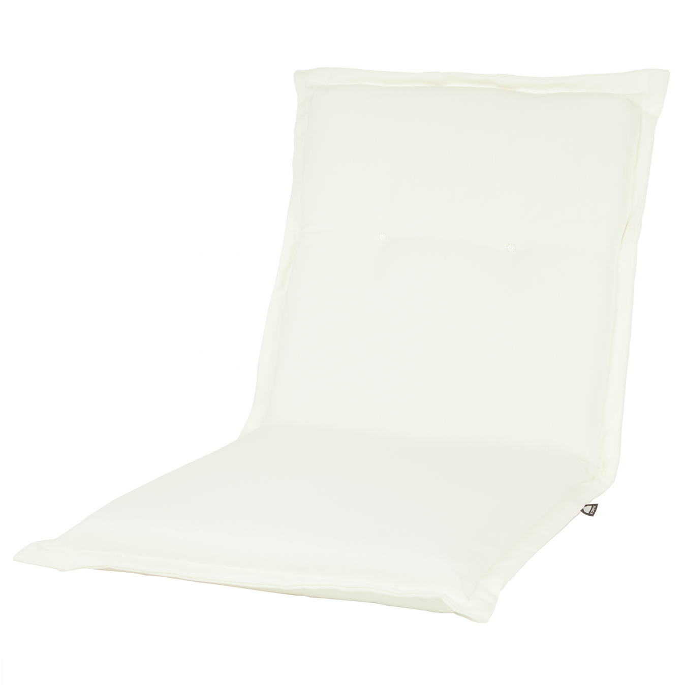 2 Stück Kopu® Prisma Anthrazit Gartenkissen mit niedriger Rückenlehne