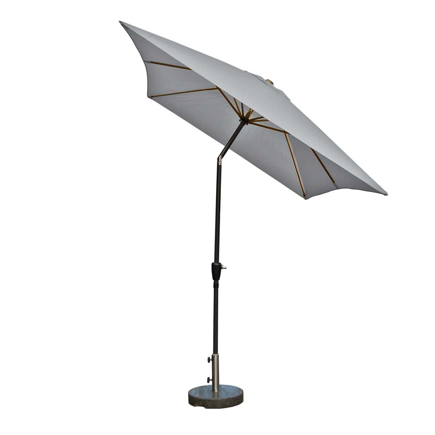 Kopu® Bilbao Parasolset Rechthoekig 150x250 cm met Hoes - Lichtgrijs
