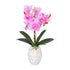 Kopu® Kunstpflanze Orchidee 33 cm in weißem Dekotopf 13x9cm - Rosa