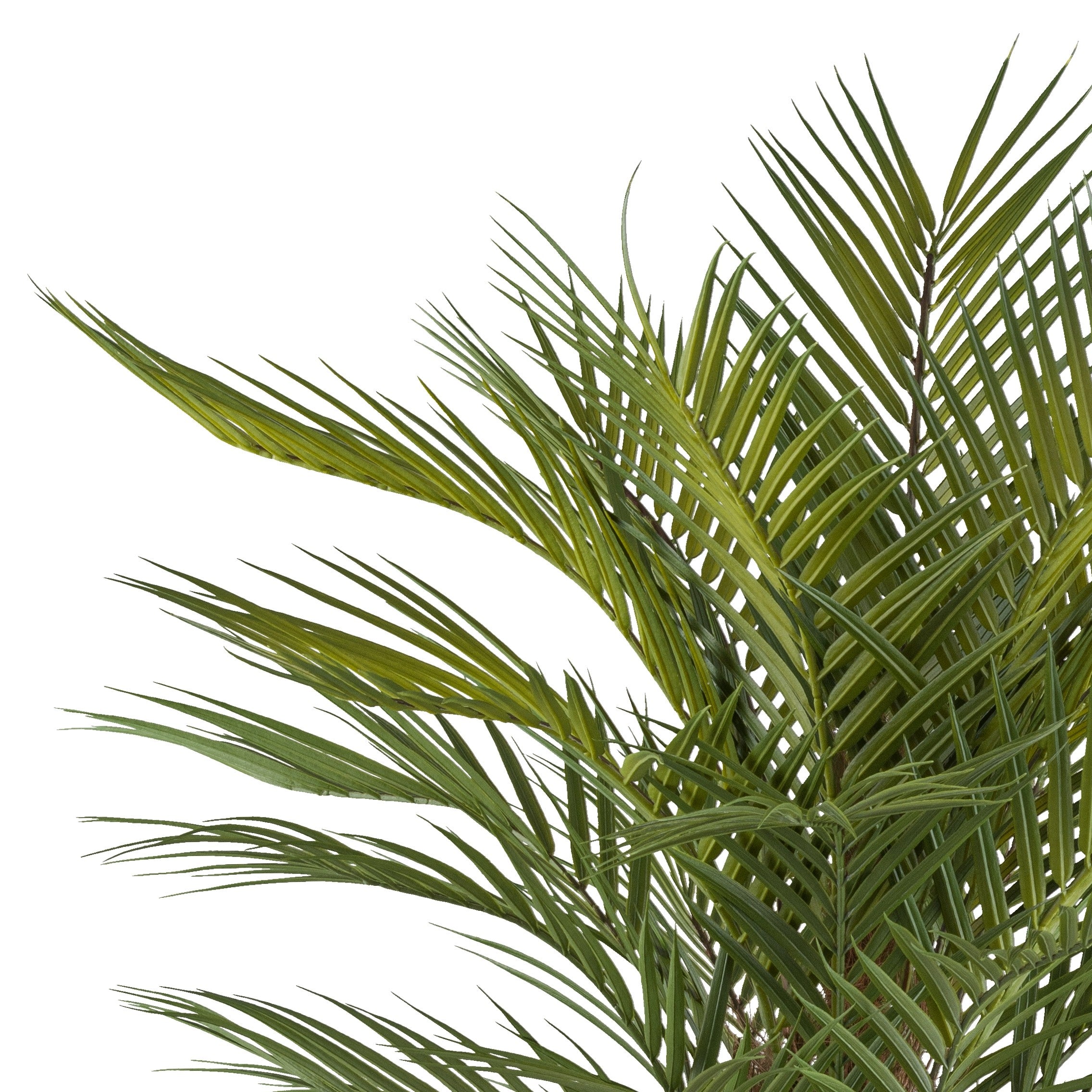 Kopu Kunstplant Arecapalm 21 bladeren 110cm in metaal staander